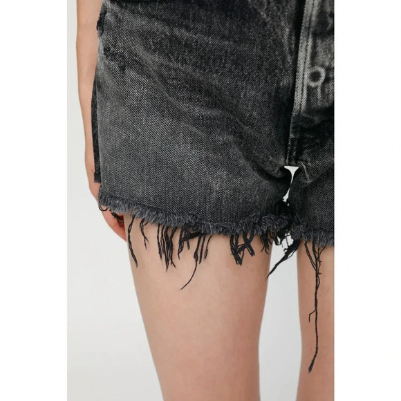 MOUSSY VINTAGE Perrysburg Denim Shorts Light Black Size 23 - Picture 5 of 12